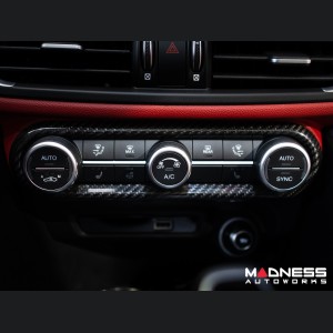 Alfa Romeo Giulia Air Conditioning Dash Bezel - Carbon Fiber - '20+ models - Feroce Carbon